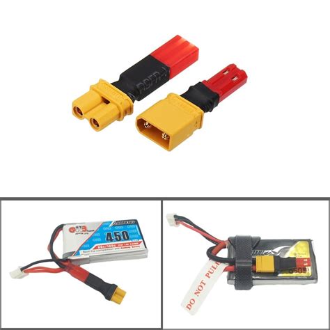 buy   lipo battery adapter connector xt  jst male female plug  rc