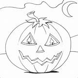 Pumpkin Coloring Pages Halloween Sheets Colouring Scary Face Happy Print Printable Para Kids Drawing Tangled sketch template