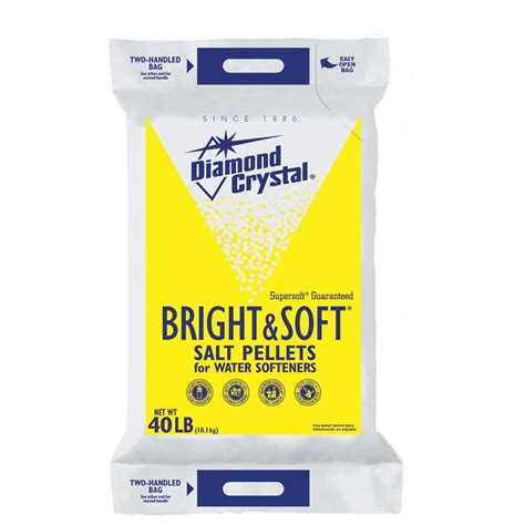 diamond crystal bright  soft water softener salt pellets