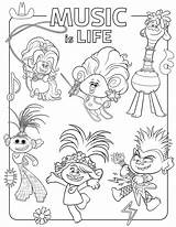 Trolls Coloring Pages Tour Poppy Printable Kids Queens Kings Sheets Sheet Princess Color Book Youloveit Fun Baby Popular sketch template