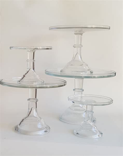clear glass stands  sizes