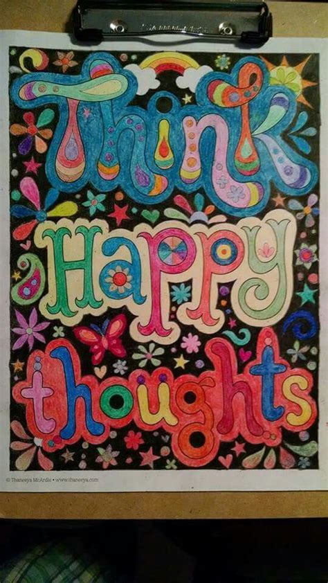 happy thoughts  happy thoughts happy thoughts coloring