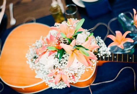 Guitar Centerpiece Country And Western Bridal Shower