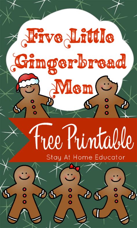 quick gingerbread man printable  hours  learning