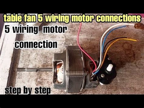 table fan  wiring motor connection easilytable fan wiring connections youtube