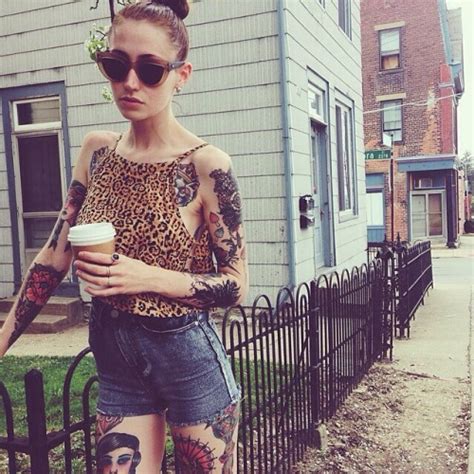 Hot Skinny Hipster Street Grunge Tattoos Legs Ink