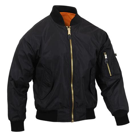 rothco lightweight ma  flight jacket military bomber jacket black walmartcom walmartcom