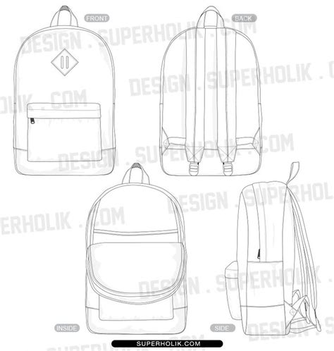 backpack template fashion design template template design templates