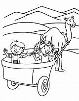 Wagon Coloring Pages Covered Hay Train Kids Two Chuck Drawing Getcolorings Print Color Getdrawings Printable sketch template