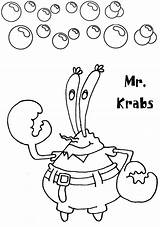 Krabs Cangrejo Enojado sketch template