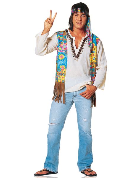 adult hippie dude mens hippie peace  halloween costume ebay