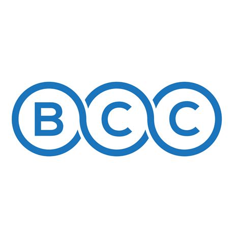 bcc letter logo design  white background bcc creative initials letter logo concept bcc