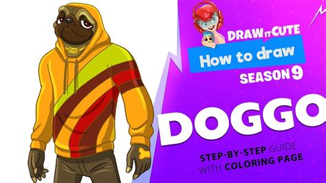 draw doggo fortnite season  step  step drawing tutorial