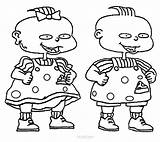Coloring Rugrats Pages Cartoon Sheets Printable sketch template