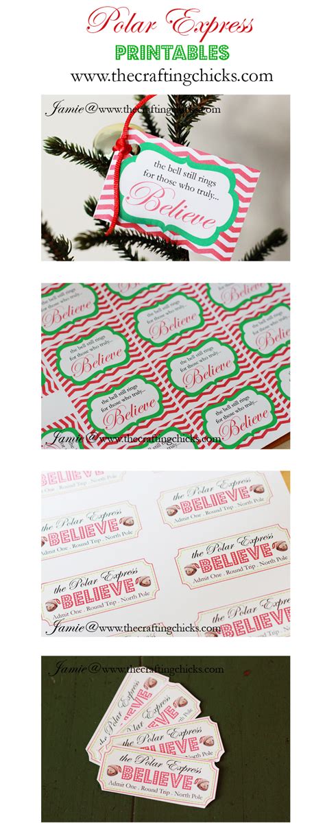 polar express printables