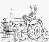 Tractor Coloring Pages Ford Printable Kids sketch template