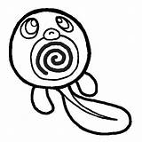 Coloring Poliwag Lineart sketch template