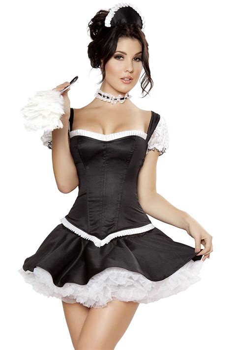 Flirty Fifi Halloween Costume Adult French Maid Outfit