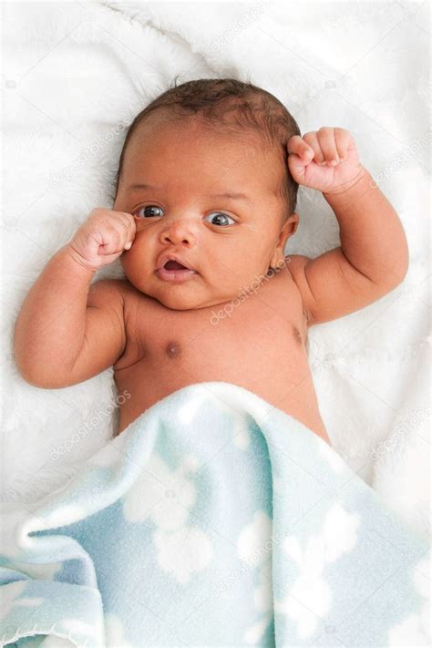 cute african american baby stock photo  csam