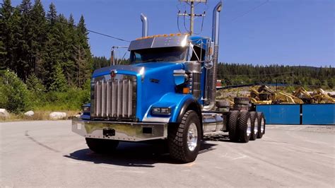 kenworth  extended day cab tri drive  youtube