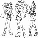 Coloring Pages Dazzle Adagio Little Pony Getdrawings sketch template