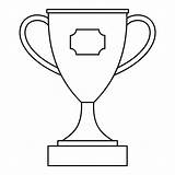 Trophy Coloring Drawing Pages Cup Outline Award Line Icon Trophies Style Vector Clipartmag Popular Illustration Preview sketch template