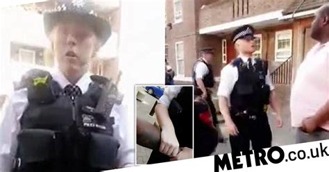 met police accused of racism as officer handcuffs black ambulance