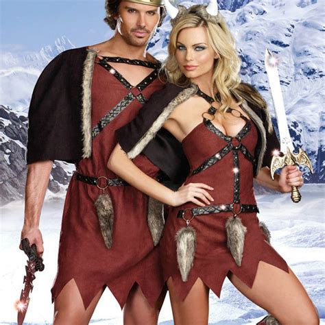 Halloween Couples Viking Conquerors Hunters Cosplay