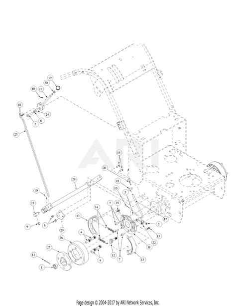 mtd  aes parts diagram  hydro brake assembly
