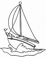 Colouring Sail Sull Sailboat Barca Bateau Boats Pianetabambini sketch template