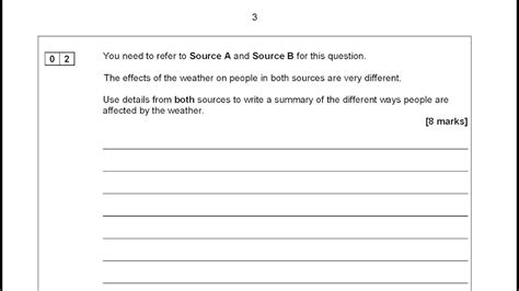 aqa gcse english language paper  question   question