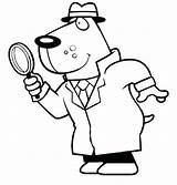 Coloring Pages Detective Getcolorings sketch template