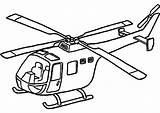 Helicopter Coloring Pages Transportation Drawing Printable sketch template