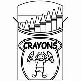 Crayon Box Clipart Crayons Clip Cliparts Library sketch template