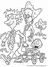 Rugrats Coloring Pages Cartoon Printable Color Sheets Pickles Book Print Colouring Tommy Kids Sheet Character Ausmalbilder Cartoons Characters Printables Mercedes sketch template
