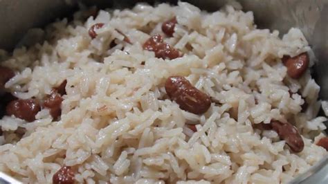 Simple Jamaican Rice And Peas Youtube