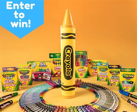 crayola national crayon day sweepstakes win    ultimate crayola