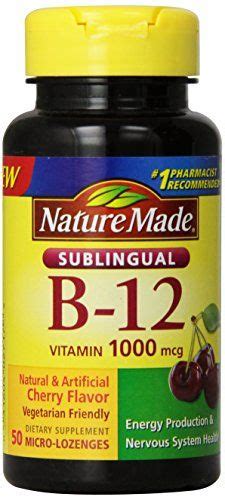 Nature Made Vitamin B 12 1000 Mcg Sublingual 50 Count Want To Know