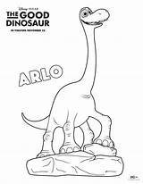 Arlo Coloring Disney Good Dinosaur sketch template