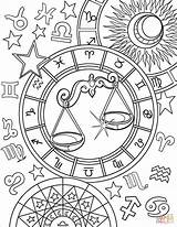 Zodiac Libra Sternzeichen Waage Ausmalbilder Astrology Mandala Adults Bilancia Supercoloring Druckbare Horoscope Gemini Tarot Tierkreiszeichen Witch Zodiaco Ausmalbild  Capricorn sketch template