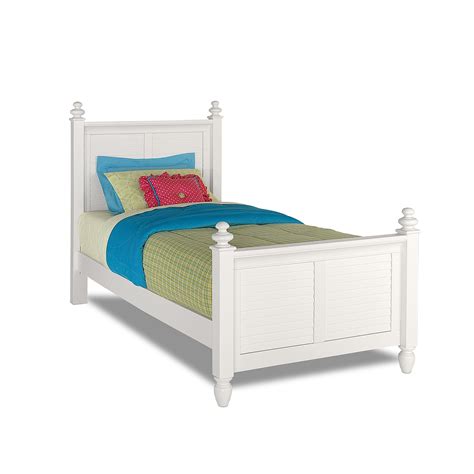 seaside white twin bed  city furniture