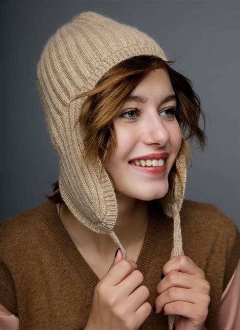 beige camel wool women s hat