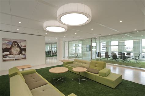 gebruik van kleur op kantoor groen interior design