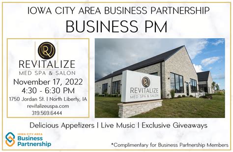 business pm revitalize  med spa salon calendar iowa city area