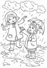 Coloring Pages Kids Autumn Sheets Fall Und Visit sketch template
