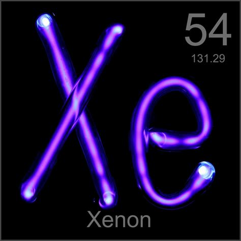 museum grade sample  sample   element xenon   periodic table