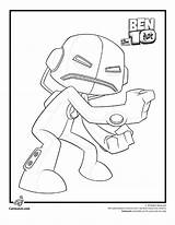 Coloring Ben Pages Alien Force Swampfire Humungousaur Library Clipart Popular sketch template