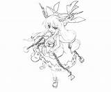 Suika Ibuki Happy Coloring Pages sketch template