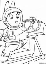 Coloring Pages Austin Backyardigans Robot sketch template