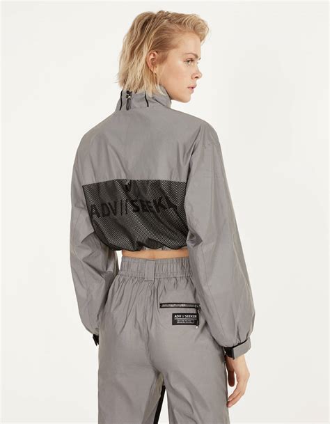 reflective tracksuit woman bershka